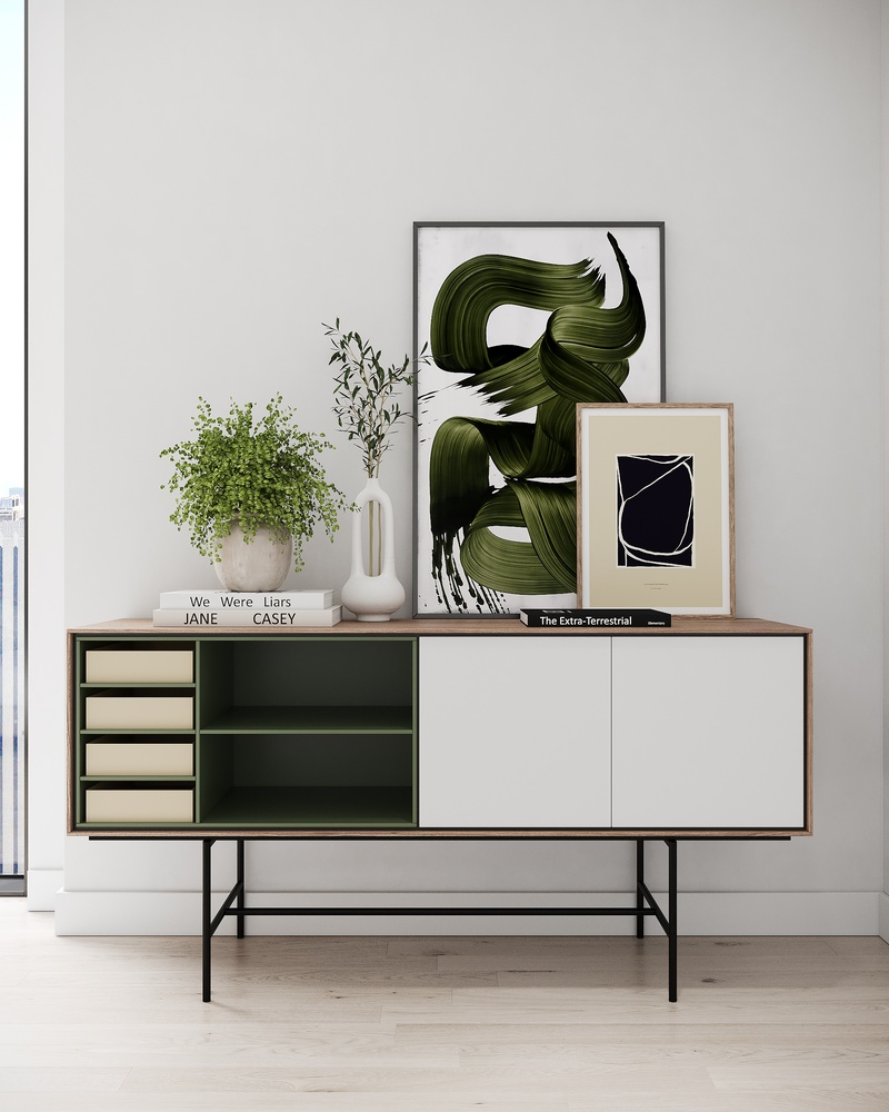 Bedroom Scandinavian style Virtual staging (BS_0019)