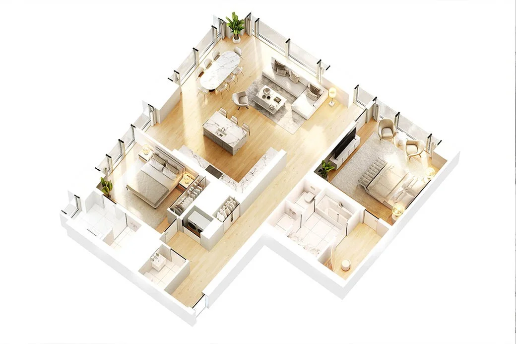 What is 3D floor plan visualization?