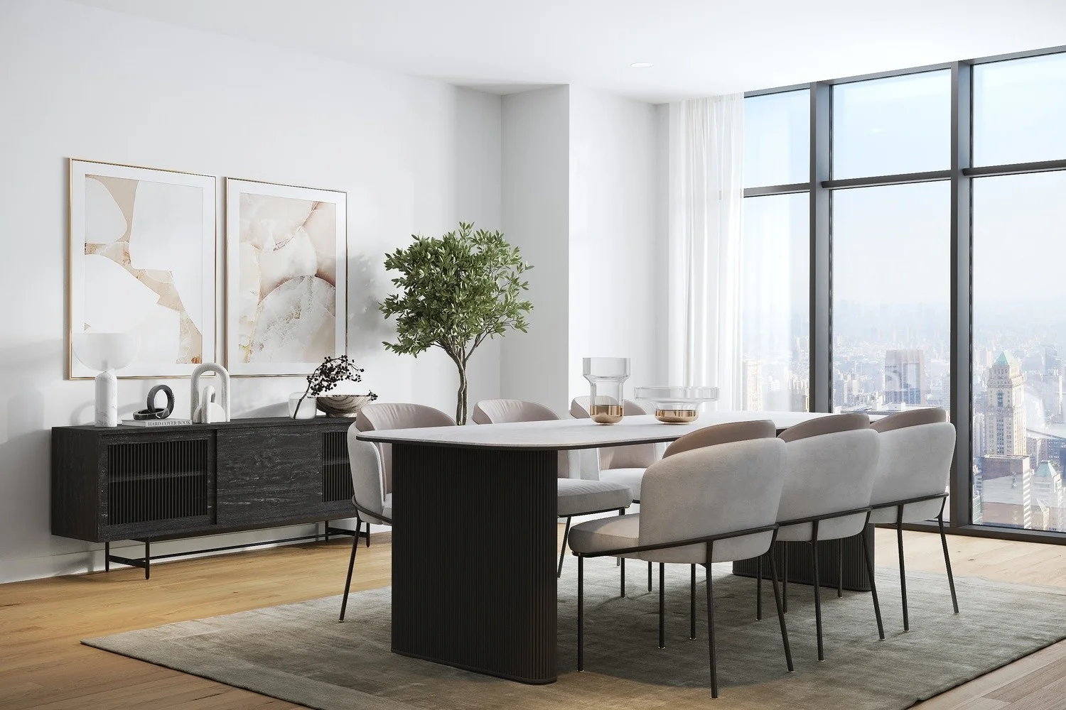 Dining room Modern style Virtual staging (DM_0001) DM_0001_view_1.jpg