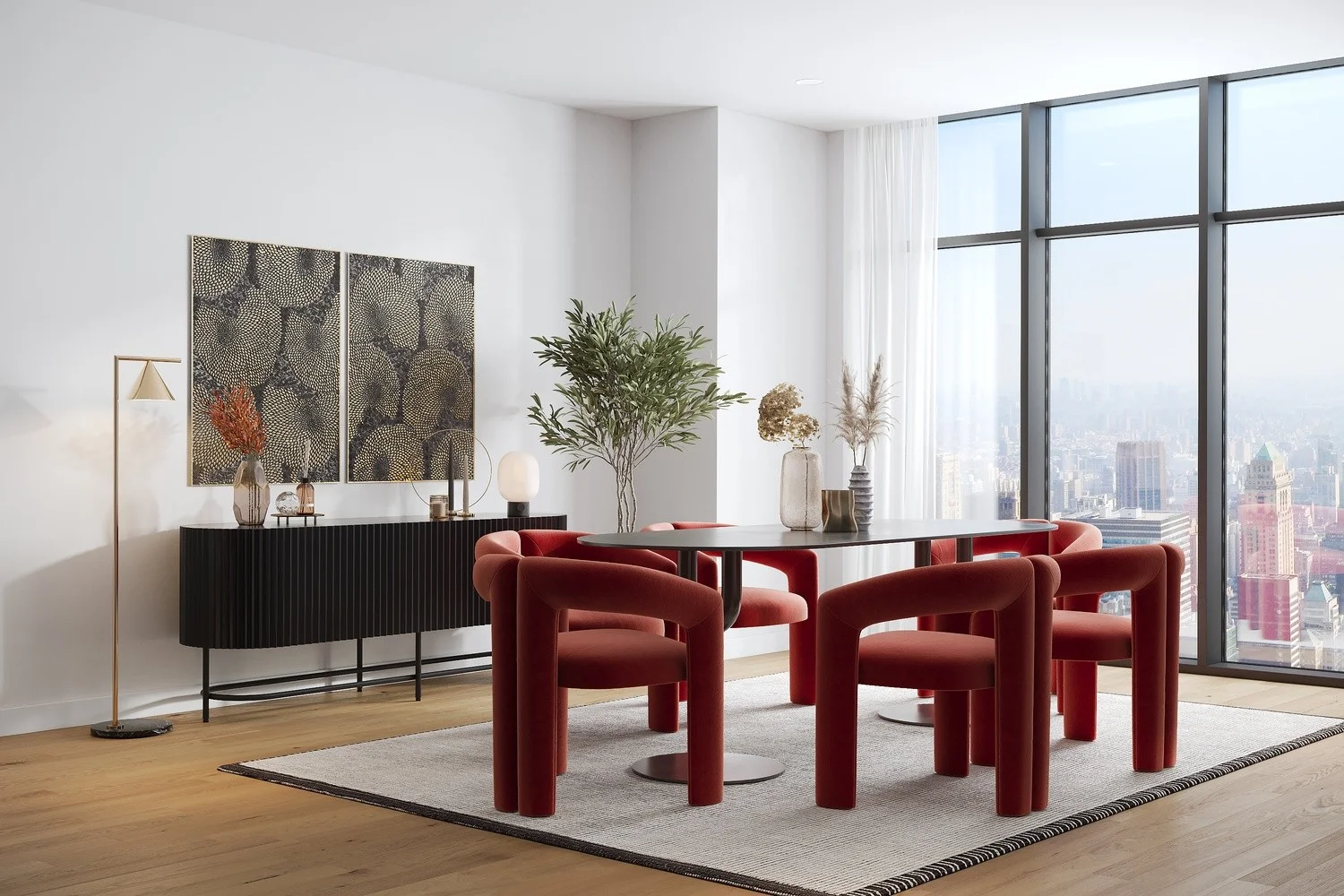 Dining room Modern style Virtual staging (DM_0007) DM_0007_view_1.jpg