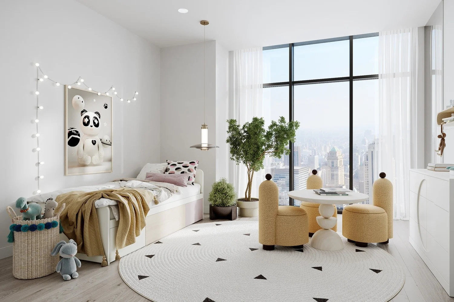 Kids room Scandinavian style Virtual staging (KS_0008) KS_0008_view_1.jpg