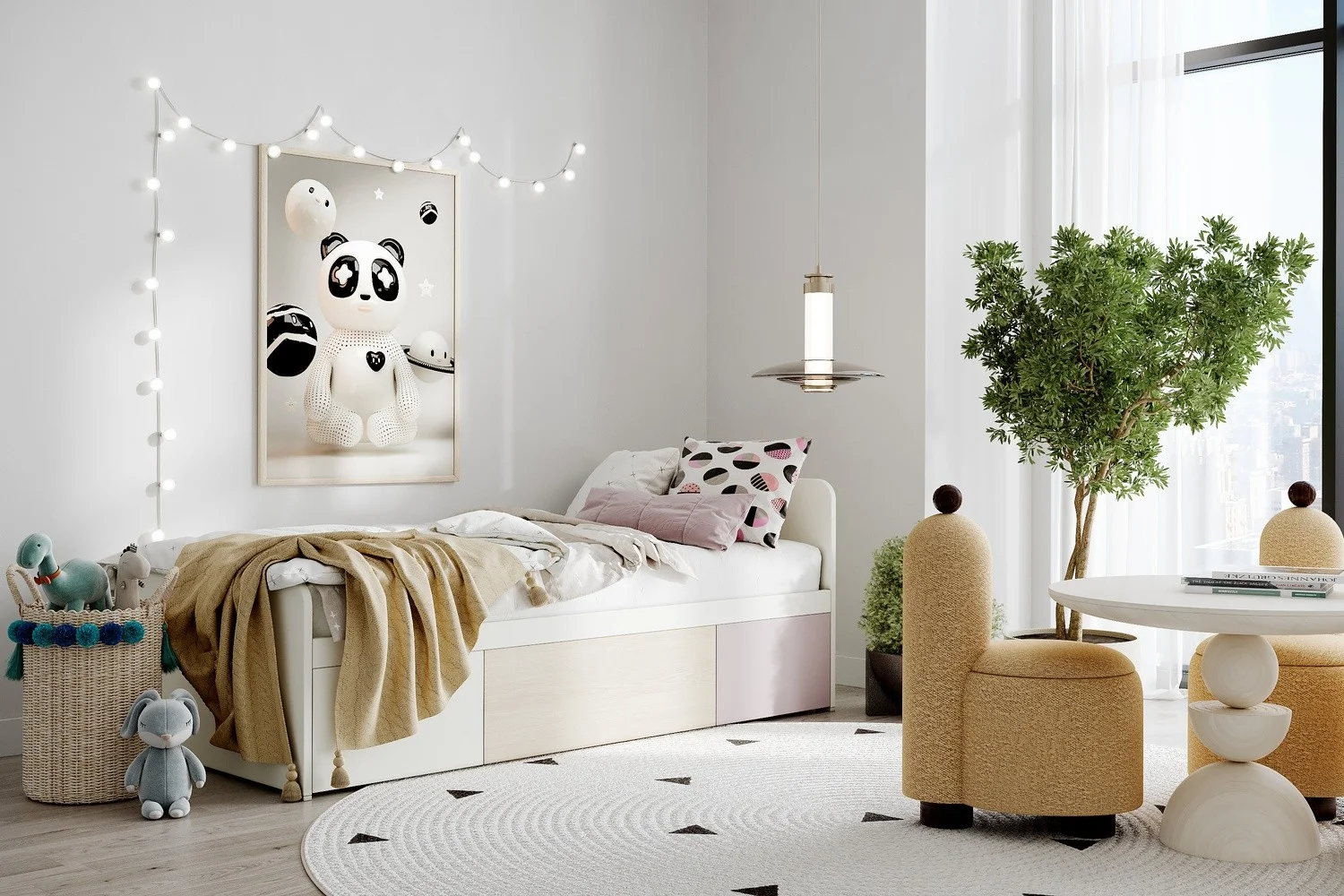 Kids room Scandinavian style Virtual staging (KS_0008) KS_0008_view_2.jpg