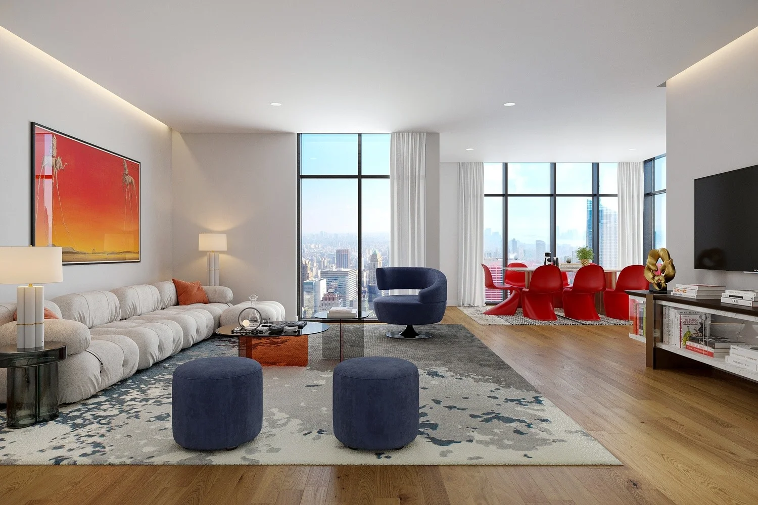 Living-Dining room Contemporary style Virtual staging (LDC_0009) LDC_0009_View01.jpg