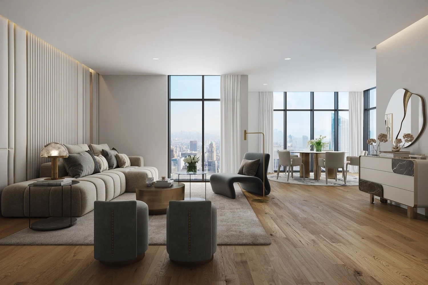 Living-Dining room Contemporary style Virtual staging (LDC_0018) LDC_0018_view_1.jpg